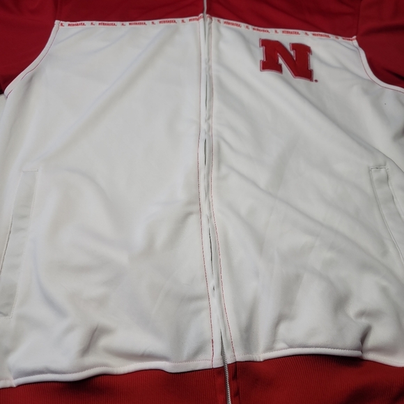 Spike Sports NCAA Nebraska Cornhuskers Zip Up Track Jacket Men's Large - Picture 6 of 11